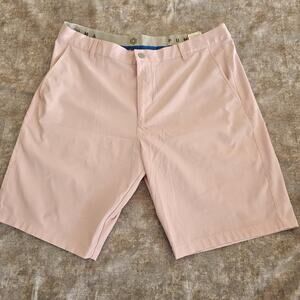 PUMA UPF 50+ GOLF MEN'S PERFORMANCE FIT PINK JACKPOT SHORTS SIZE 36